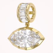 Solitaire Pendant Marquise and Baguette Lab Grown Diamond