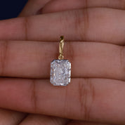 Solitaire Pendant Radiant Cut Lab Grown Diamond