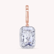 Solitaire Pendant Radiant Cut Lab Grown Diamond