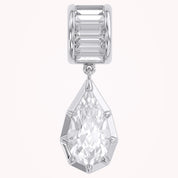 Solitaire Pendant Pear and Baguette Cut Lab Grown Diamond