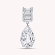 Solitaire Pendant Pear and Baguette Cut Lab Grown Diamond