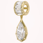 Solitaire Pendant Pear and Baguette Cut Lab Grown Diamond