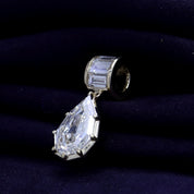 Solitaire Pendant Pear and Baguette Cut Lab Grown Diamond