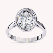 Solitaire Engagement Ring 10X8mm Lab Grown Diamond