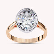 Solitaire Engagement Ring 10X8mm Lab Grown Diamond