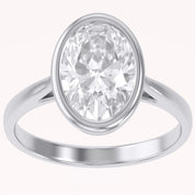 Solitaire Engagement Ring 10X8mm Lab Grown Diamond