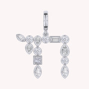 Jewish Chai Pendant Multi Shape Lab Grown Diamond