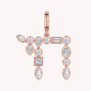 Jewish Chai Pendant Multi Shape Lab Grown Diamond