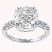 Solitaire Engagement Wedding Ring Center 10mm Lab Grown Diamond