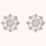 Solitaire Stud Earrings 2.50 Carat Round Lab Grown Diamond