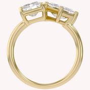 Toi Et Moi Ring Radiant & Emerald Square Lab Grown Diamond