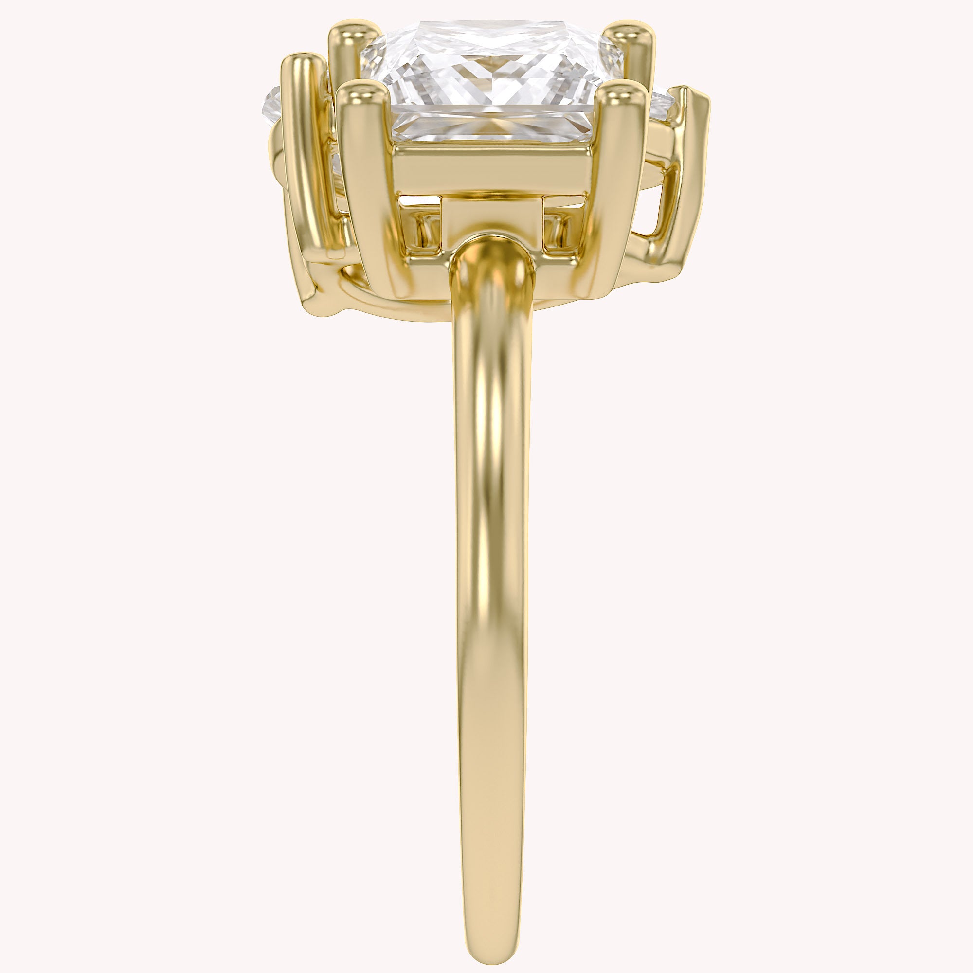 Toi Et Moi Ring Pear and Princess Lab Grown Diamond