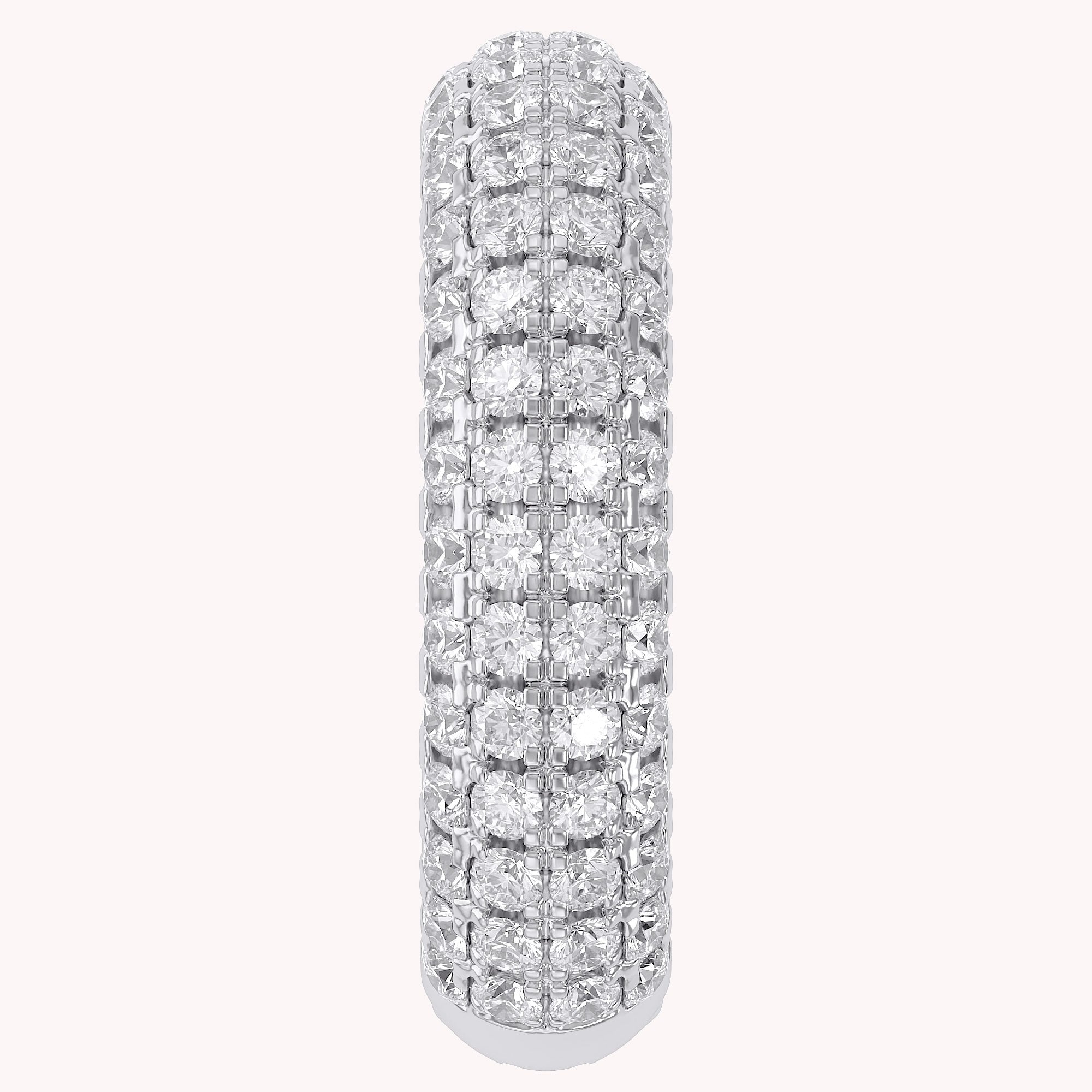 Multi Row Single Cuff Earrings 2/5 Carat Lab Grown Diamond