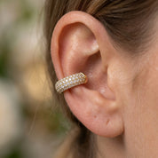 Multi Row Single Cuff Earrings 2/5 Carat Lab Grown Diamond