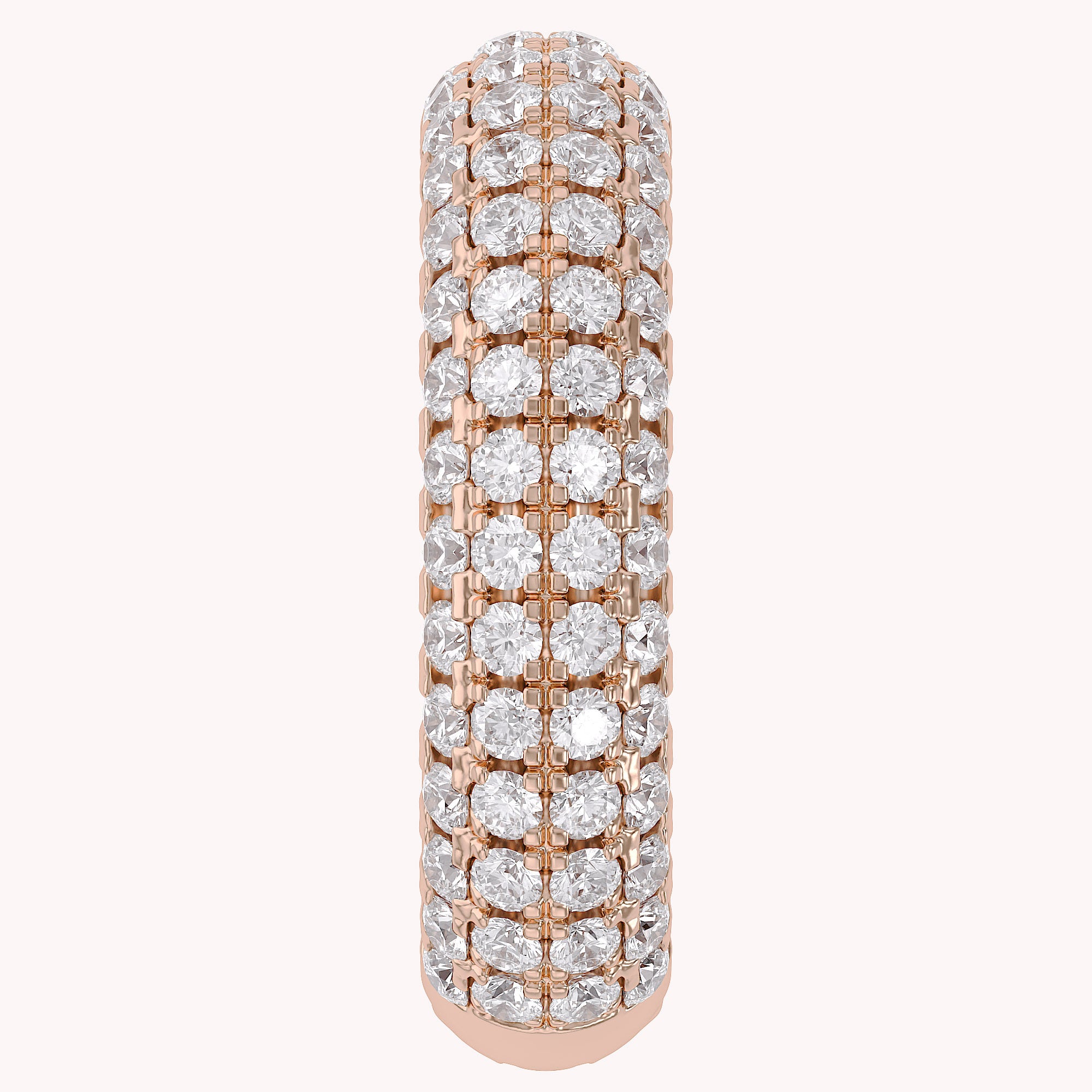Multi Row Single Cuff Earrings 2/5 Carat Lab Grown Diamond