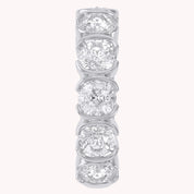 3/4 Carat Asscher Cut Lab Grown Diamond Single Ear Cuff Earrings