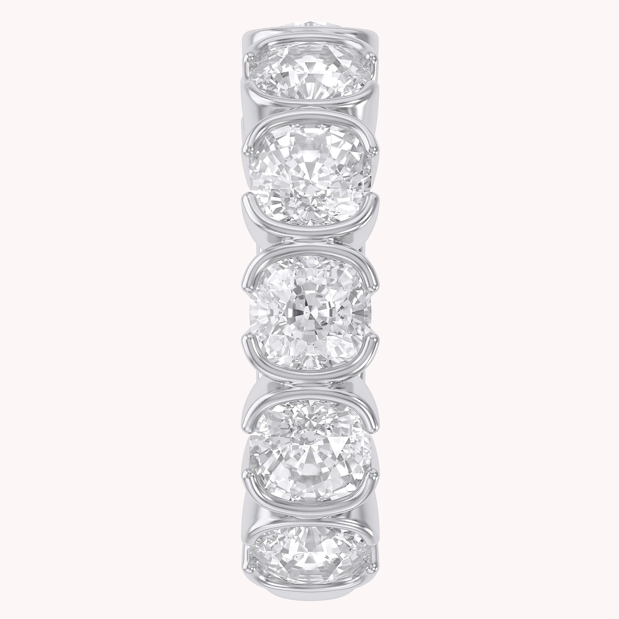 3/4 Carat Asscher Cut Lab Grown Diamond Single Ear Cuff Earrings