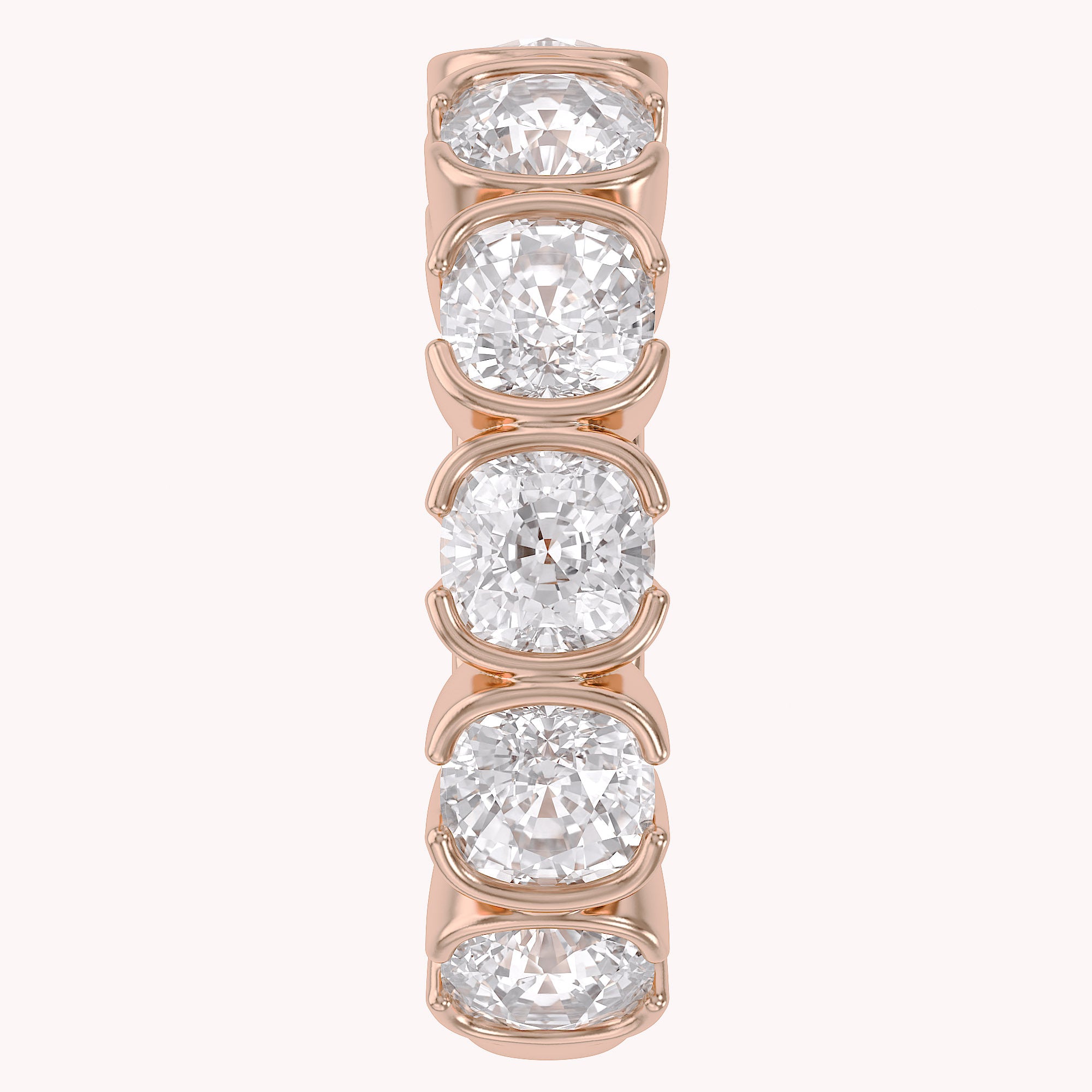 3/4 Carat Asscher Cut Lab Grown Diamond Single Ear Cuff Earrings
