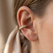 Single Ear Cuff Earrings 1/3 Carat Lab Grown Diamond