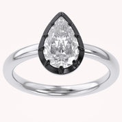 Georgian Solitaire Engagement Ring 1 Carat Lab Grown Diamond