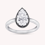 Georgian Solitaire Engagement Ring 1 Carat Lab Grown Diamond