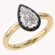 Georgian Solitaire Engagement Ring 1 Carat Lab Grown Diamond