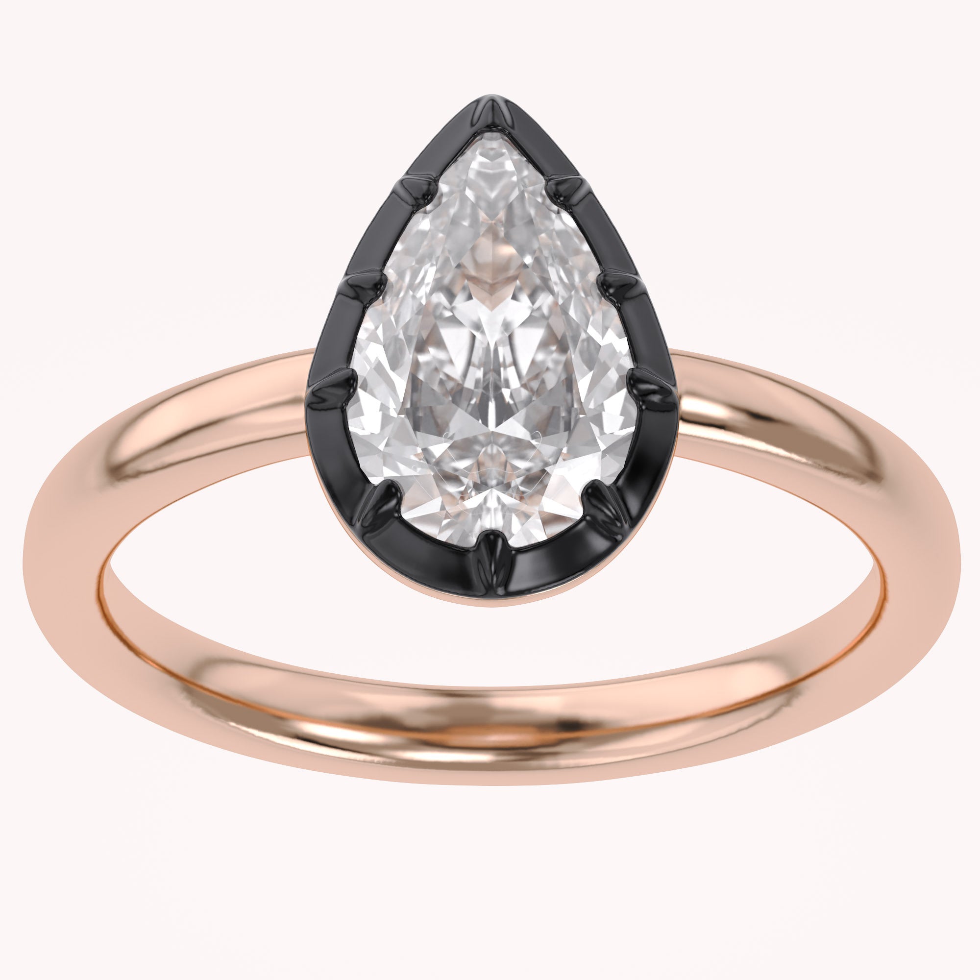 Georgian Solitaire Engagement Ring 1 Carat Lab Grown Diamond