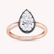 Georgian Solitaire Engagement Ring 1 Carat Lab Grown Diamond
