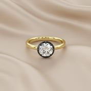 Georgian Set Solitaire Engagement Ring 1 Carat Lab Grown Diamond