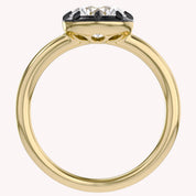 Georgian Set Solitaire Engagement Ring 1 Carat Lab Grown Diamond