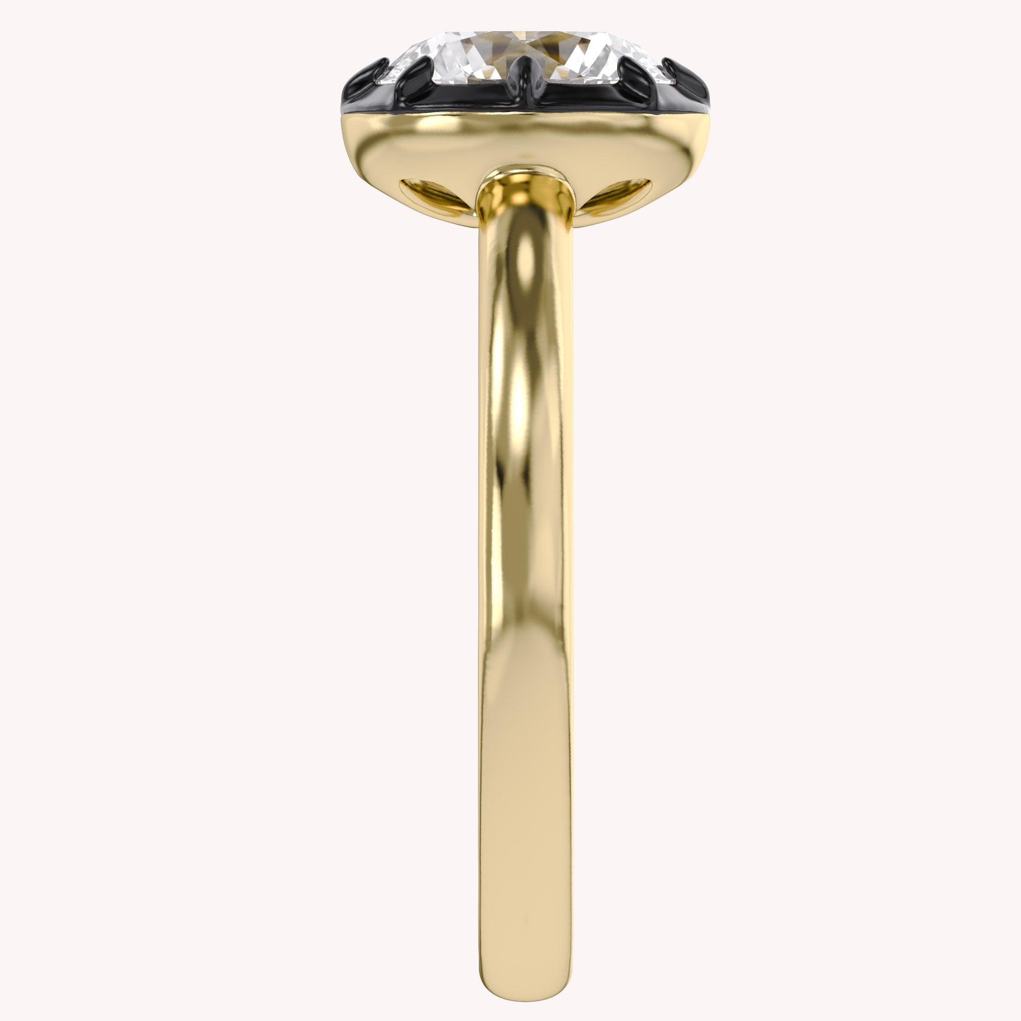 Georgian Set Solitaire Engagement Ring 1 Carat Lab Grown Diamond
