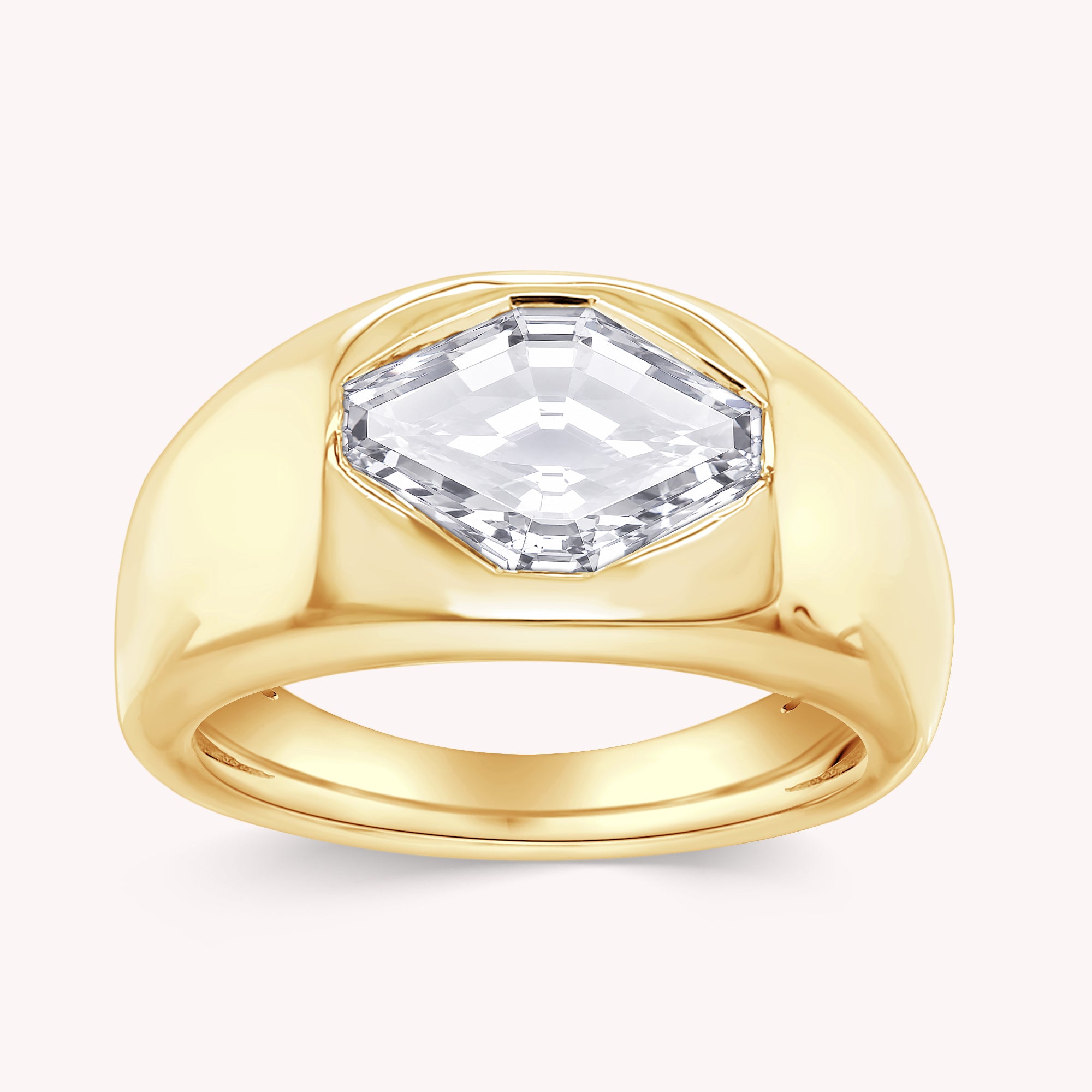 Solitaire Engagement Ring 1.80 Carat Fancy Cut Lab Grown Diamond