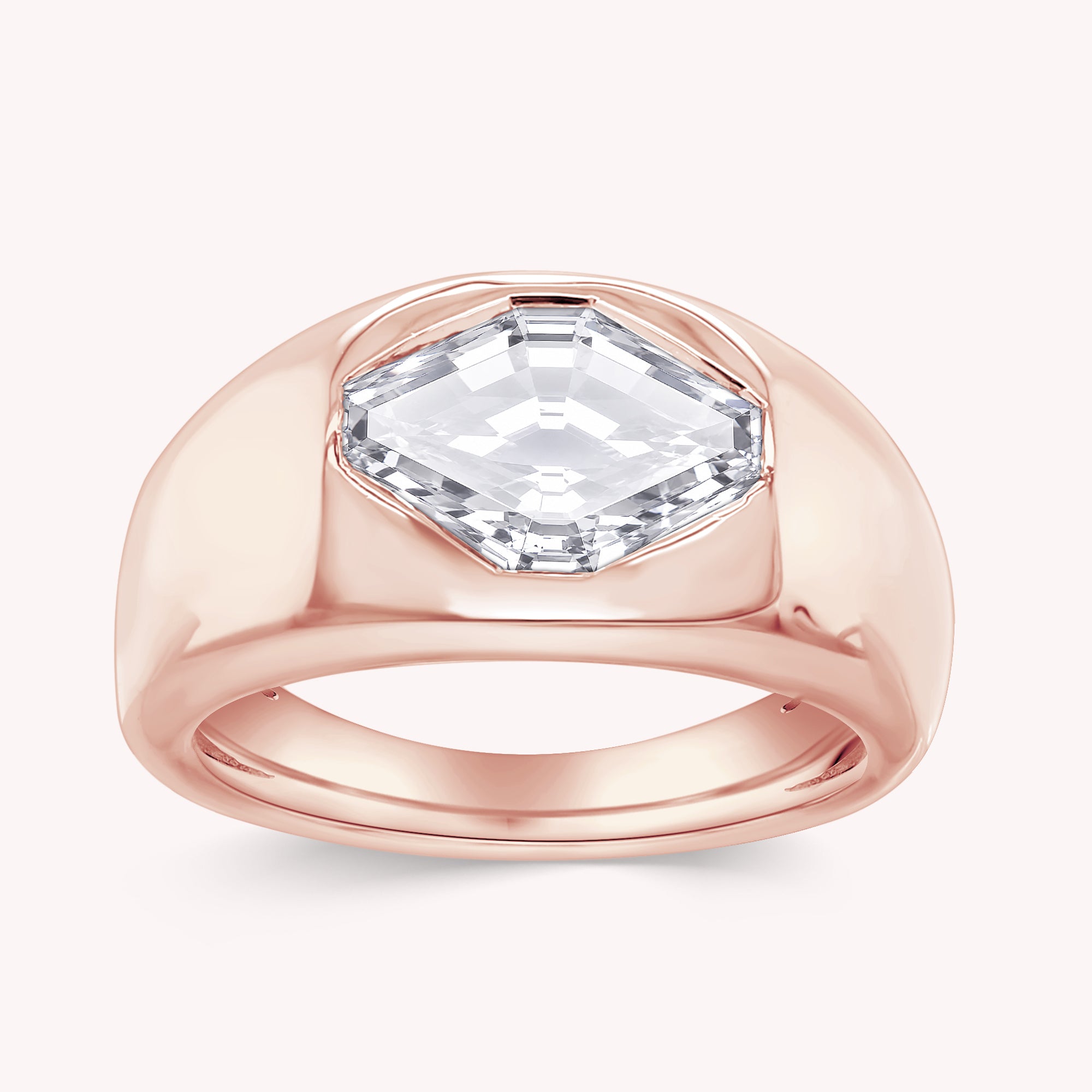 Solitaire Engagement Ring 1.80 Carat Fancy Cut Lab Grown Diamond