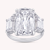 Three Stone Engagement Ring 8.30 Carat Lab Grown Diamond
