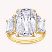 Three Stone Engagement Ring 8.30 Carat Lab Grown Diamond
