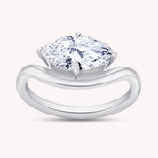 1 Carat Marquise Cut Lab Grown Diamond Solitaire Engagement Ring