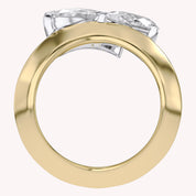 Toi Et Moi Ring 3.50 Carat Oval & Pear Lab Grown Diamond