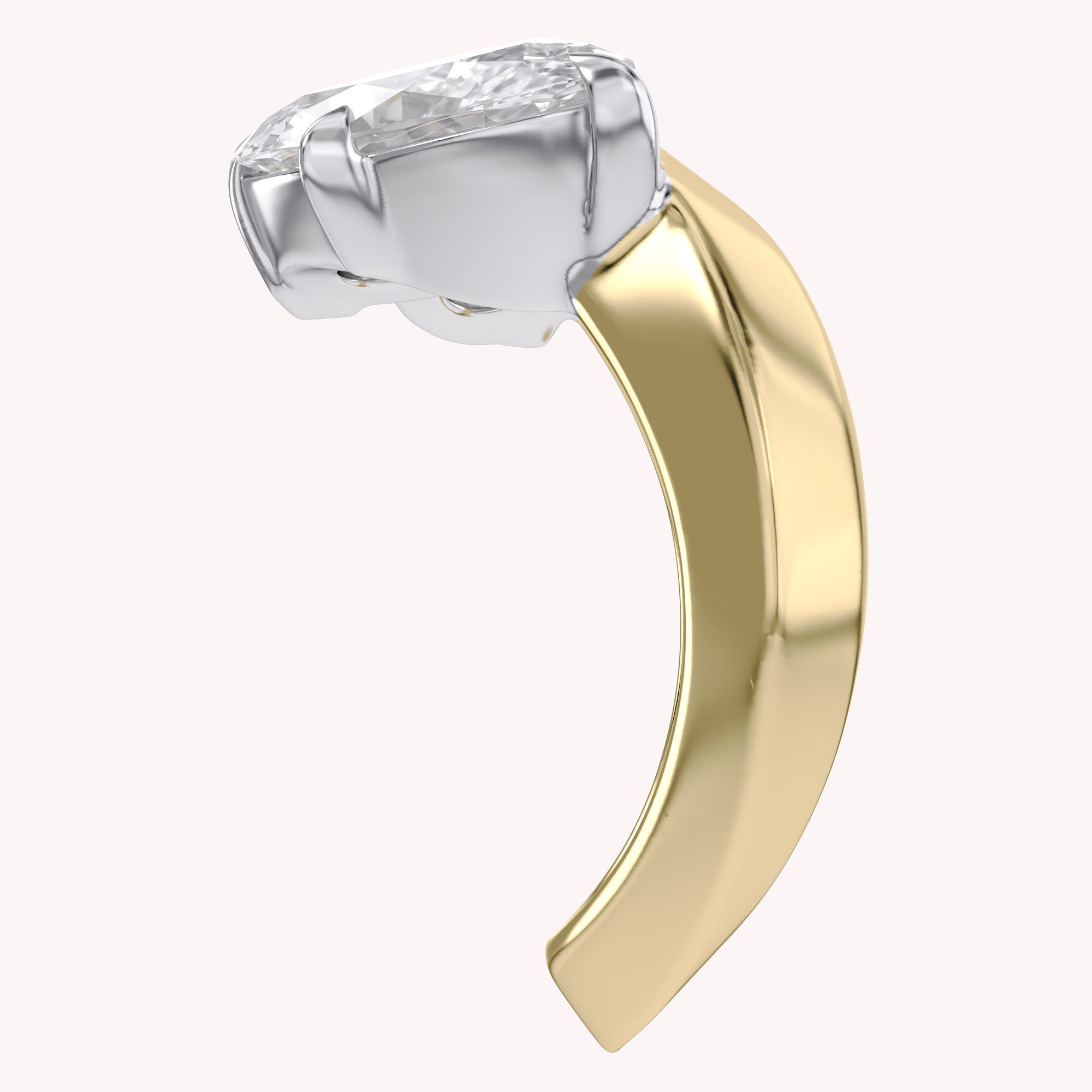 Toi Et Moi Ring 3.50 Carat Oval & Pear Lab Grown Diamond