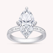 Filigree Solitaire Engagement Ring Lab Grown Diamond