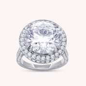 Hidden Halo Engagement Rings 9 CTW Round Lab Grown Diamond
