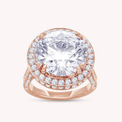 Hidden Halo Engagement Rings 9 CTW Round Lab Grown Diamond