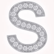 Initial Letter Pendant Round Cut Lab Grown Diamond