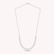 1.30 Carat Lab Grown Diamond Drop Bead Chain Necklace