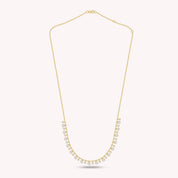 1.30 Carat Lab Grown Diamond Drop Bead Chain Necklace