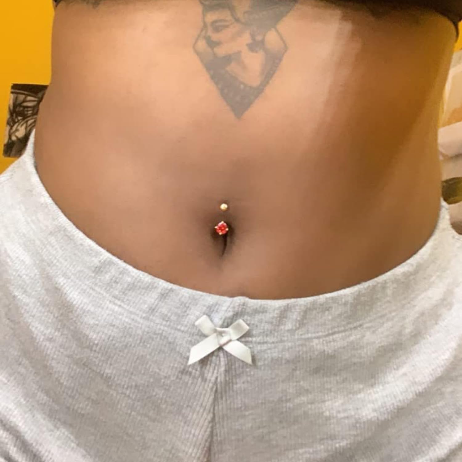 Body Piercing Belly Button Navel Ring Sterling Silver