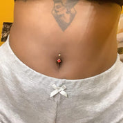 Body Piercing Belly Button Navel Ring Sterling Silver