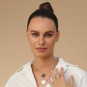 7MM Turquoise Gemstone Dome Button Stud Earrings Sterling Silver