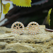 Halo Women's Earring Jackets for 8.50MM Round Shape Studs with Lab Grown Diamond Ear Jackets