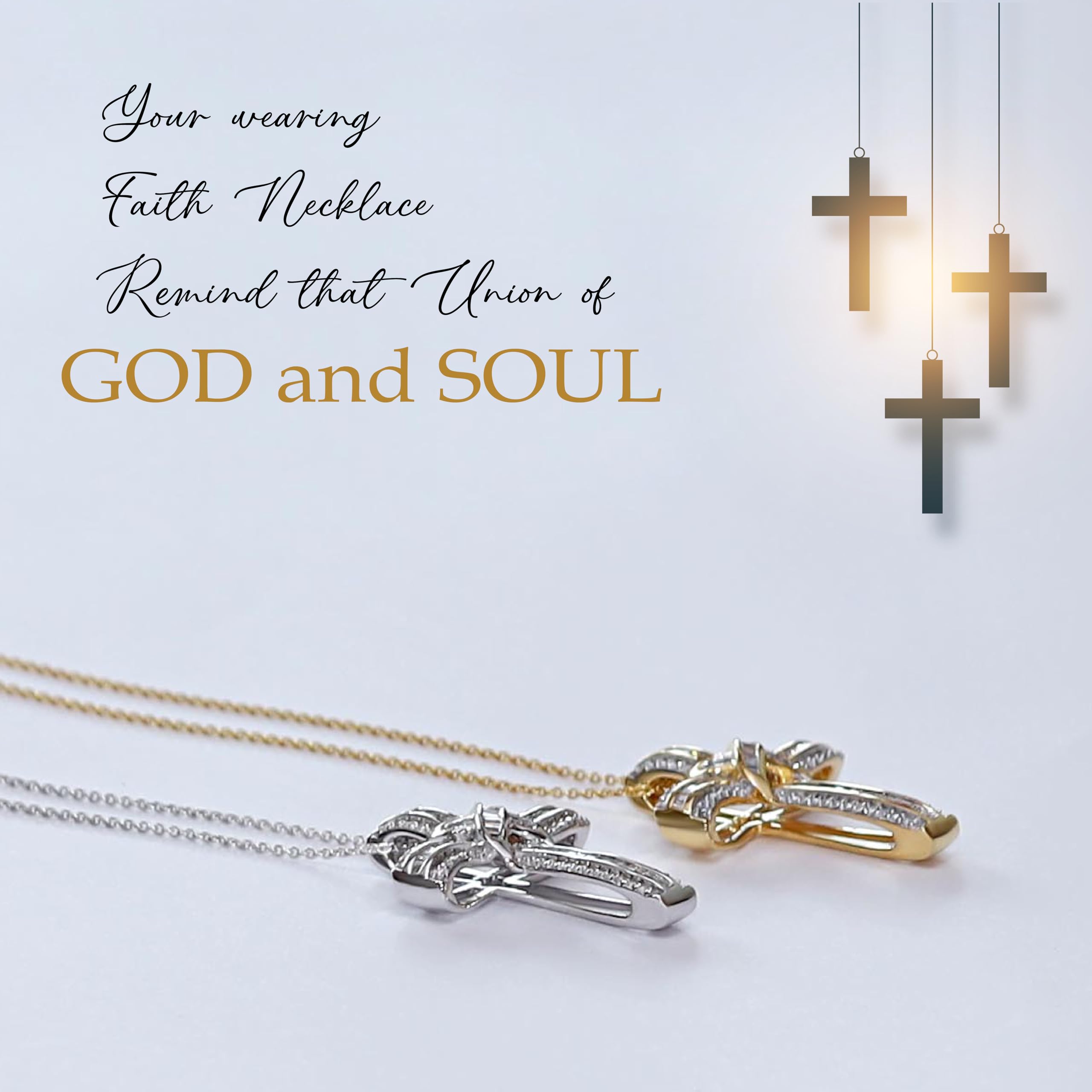 Infinity Cross Lab Created Moissanite Pendant Necklace