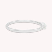 3 Stone Stackable Ring Simulated Opal & Cubic Zirconia